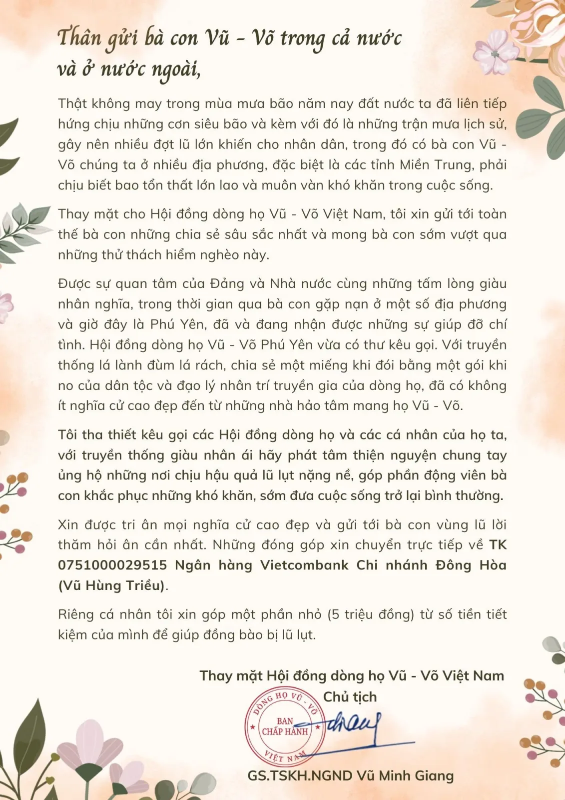 Ấm áp tình đồng tộc trong mùa lũ