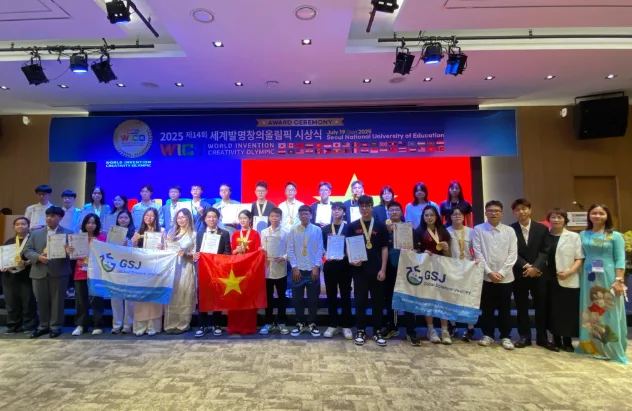 Nhiều học sinh họ Vũ – Võ giành huy chương vàng tại Olympic Sáng tạo Quốc tế WICO 2025