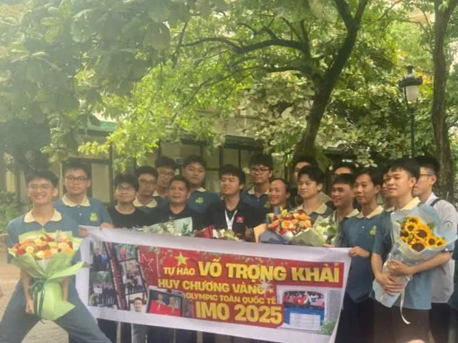 Chào đón Võ Trọng Khải – Huy chương Vàng Olympic Toán học quốc tế (IMO) 2025